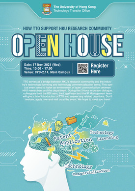 Technology Transfer Office OPEN HOUSE | 17 Nov (Wed), CPD-2.14