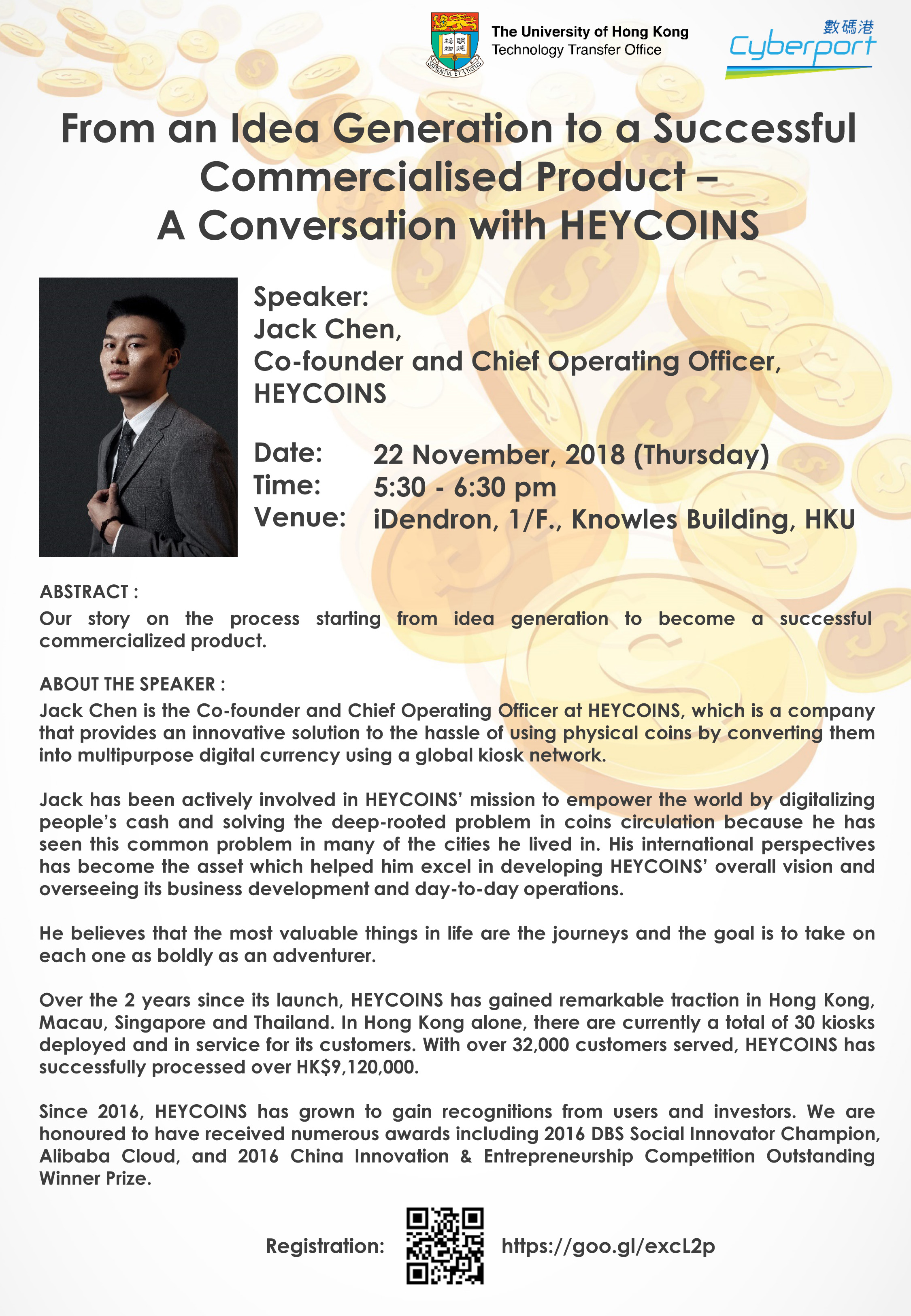 From an Idea Generation to a Successful Commercialised Product – A Conversation with HEYCOINS
