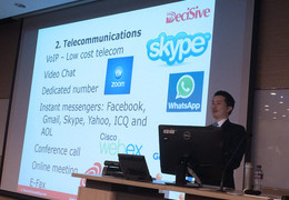 Dr. Chan suggested us to make good use of the free telecommunication network.